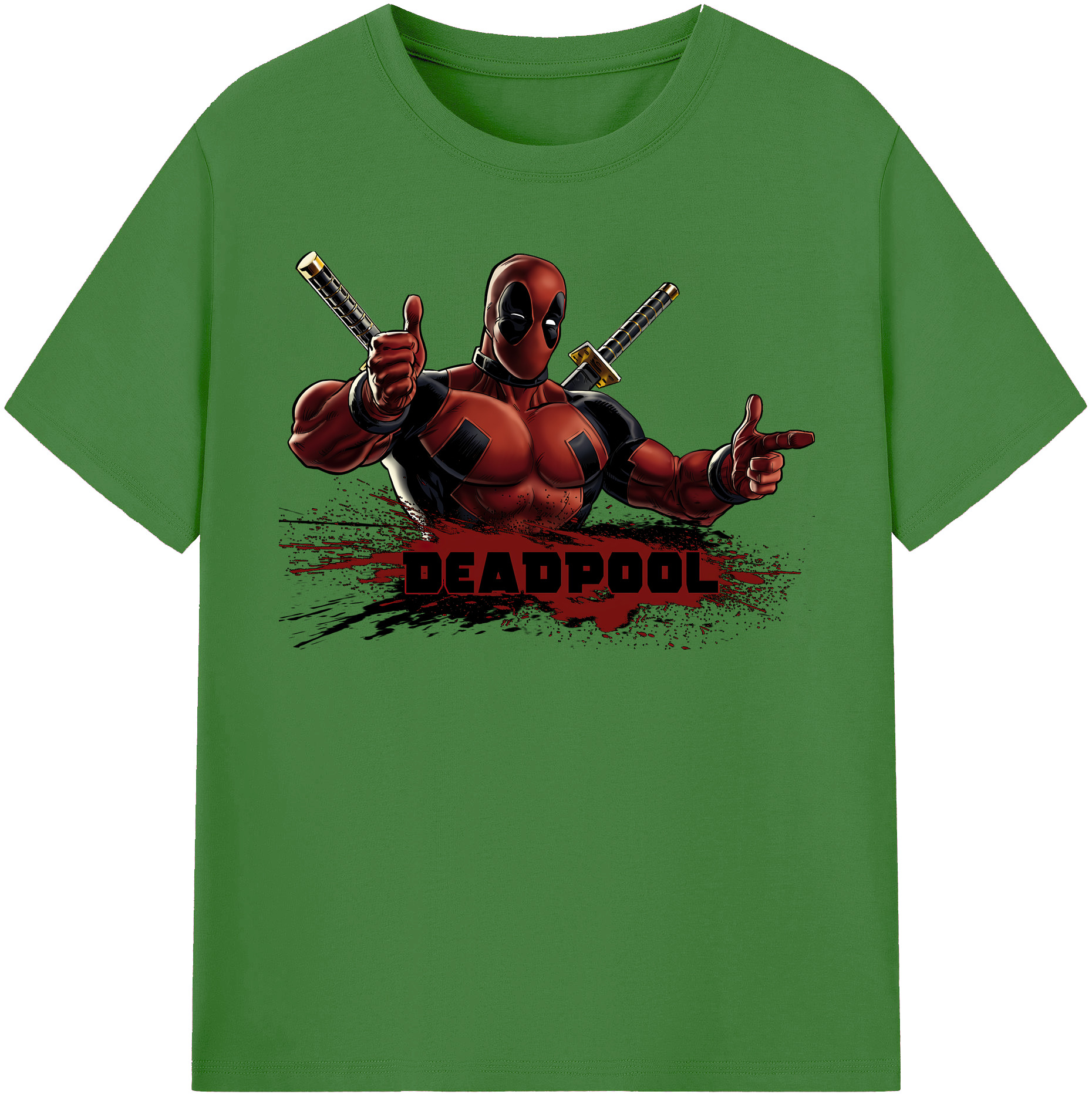 （画像用） Deadpool デッドプール レディースカジュアルプリントTシャツ（綿100％）